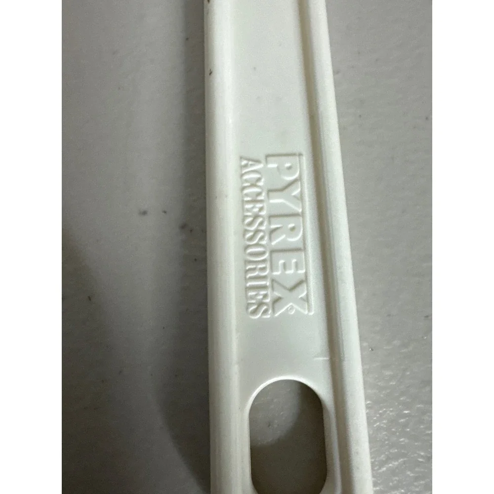 Vintage Pyrex Accessories White Rubber Spatula Scraper 10 Inch Kitchen Tool